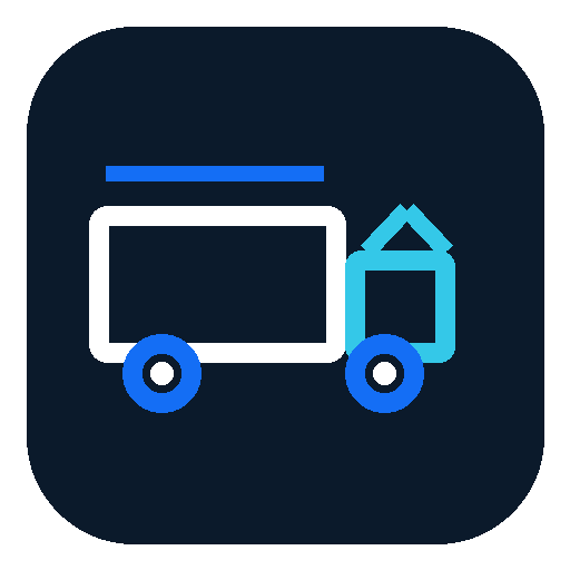 Trucking website service icon